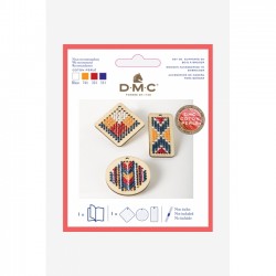 DMC - Kit di Ciondoli in Legno da Ricamare